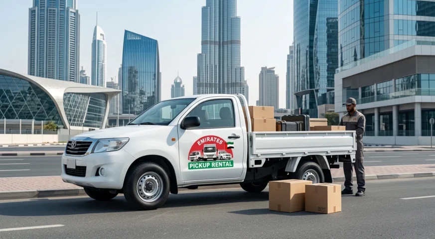1 ton pickup for rent in Dubai with driver commercial transport