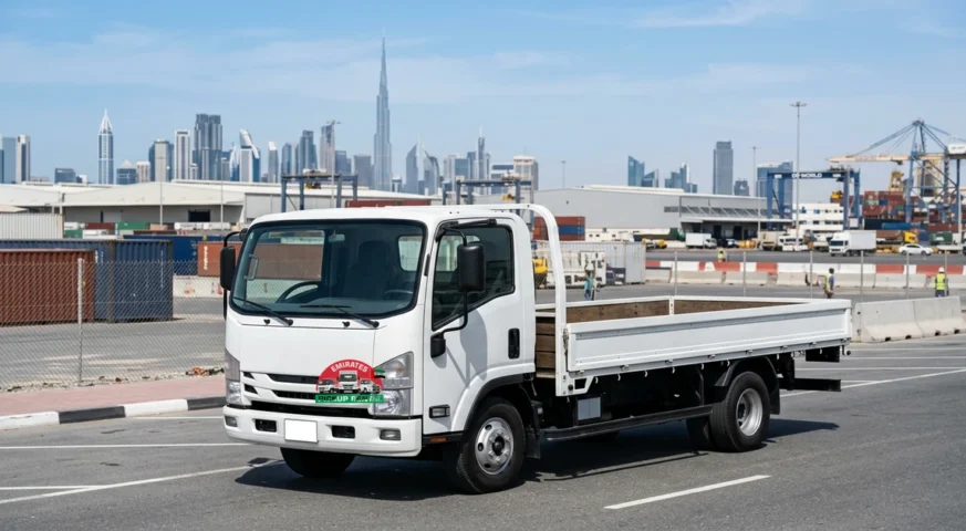 3 ton pickup truck rental in Dubai for apartment shifting and cargo transport