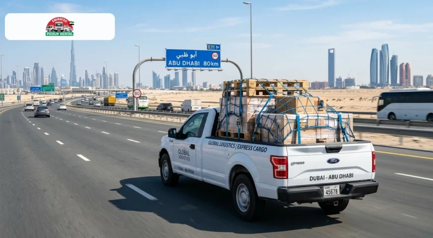 Inter Emirates Cargo Pickup Rental Dubai to Abu Dhabi: Rates & Logistics Guide
