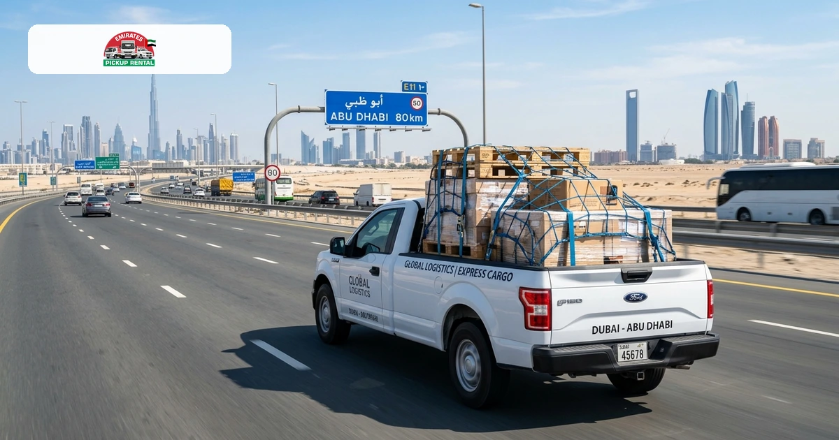 Inter Emirates Cargo Pickup Rental Dubai to Abu Dhabi Rates and Logistics Guide