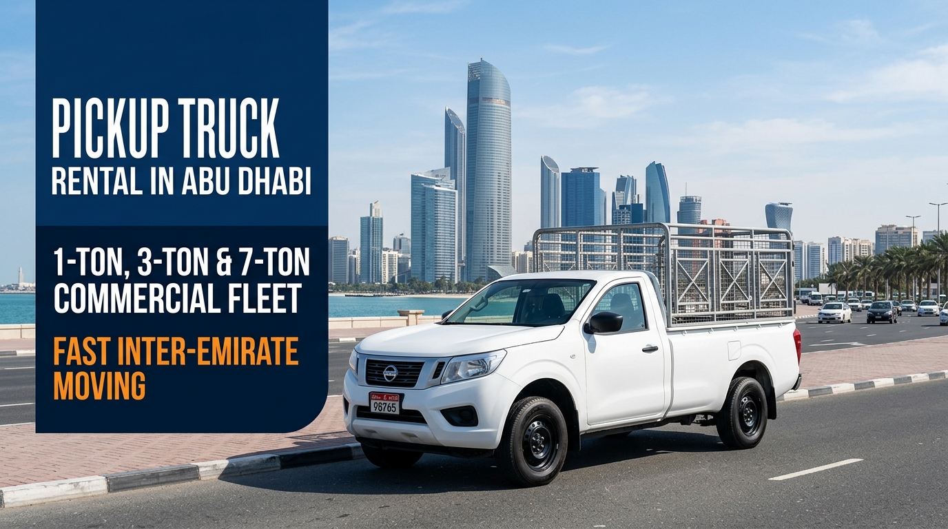 Pickup Truck Rental in Abu Dhabi 2026 Logistics Fleet