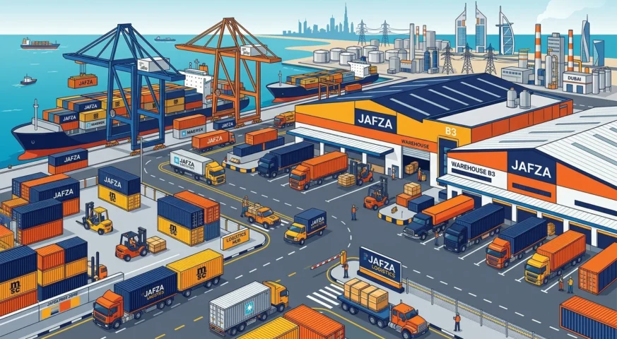 Pickup Truck Rental in Jebel Ali Free Zone JAFZA Dubai Industrial Cargo Logistics